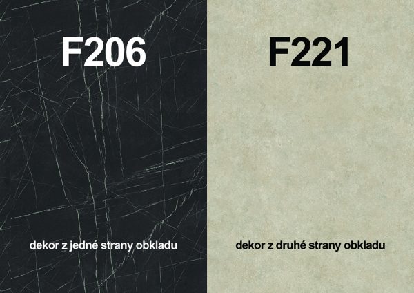 Zástena F206 ST9/ F221 ST87 4100/640/9,2