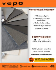 Protišmykové podložky do zásuviek a nábytku