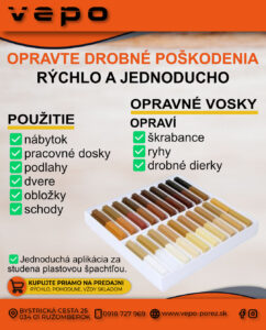 Opravné vosky rýchla oprava