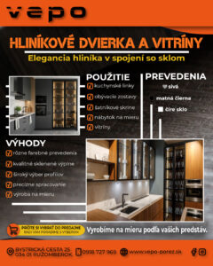 Hliníkové dvierka a vitríny