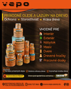 Prírodne oleje a lazúry na drevo